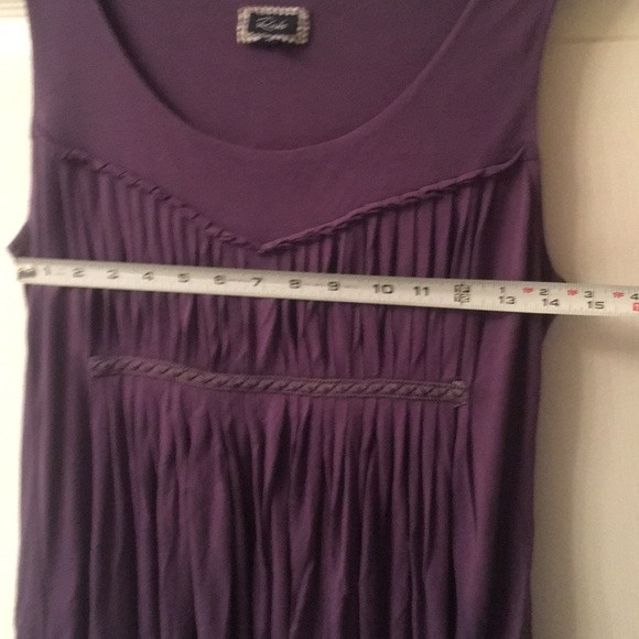 Anthropologie Rails Purple Pleated Jersey Tank - Picture 6 of 8